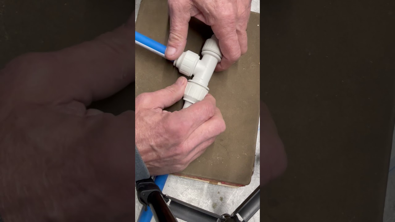 JG Speedfit 1/2 in. Plastic Push-to-Connect Slip Tee Connector Kit, White