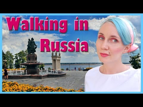 Walking in Volgograd Russia  /  Beautiful Russian Embankment