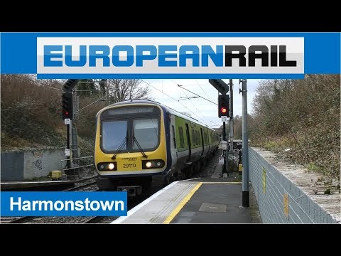 Irish Rail Commuter CAF Class 29000 DMU Train 29010 passes Harmonstown