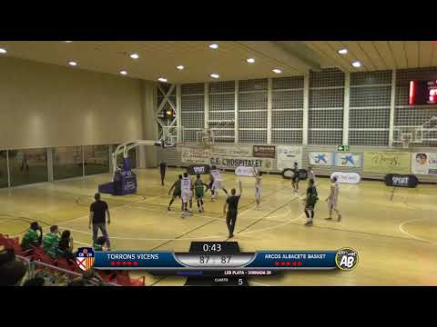 Torrons Vicens CB L´Hospitalet vs Arcos Albacete Basket