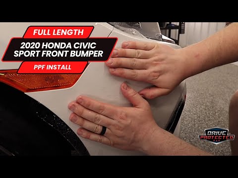 Full Length PPF Install - 2020 Honda Civic Sport Front Bumper - Defense+ PPF!