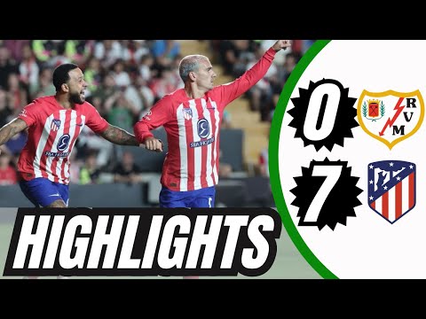 Rayo Vallecano 0 - 7 Atletico Madrid | All Goals & Highlights | LaLiga 2023/24