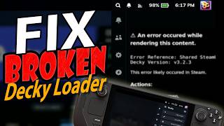 Decky Crashed After Update? This Works