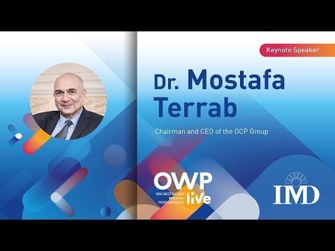 Keynote speech with Mostafa Terrab at OWP liVe