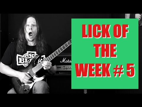 Lick Of The Week # 5 | Alternate picking | Legato | Dorian | Blues Scale | Guitar Lesson