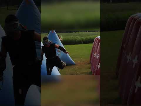 Watch A Pro Paintball Player vs Divisional Player....