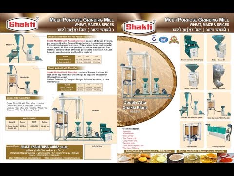 Stoneless mini atta chakki flour mill machine