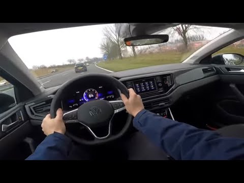 Volkswagen NEW Taigo - Nivus Life 2022 | Black | 4K POV Test Drive | 70kW-95hp | Detail inside