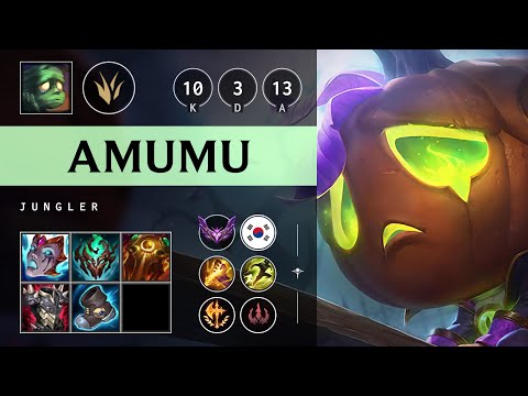 Amumu Jungle vs Gwen - KR Master Patch 25.16