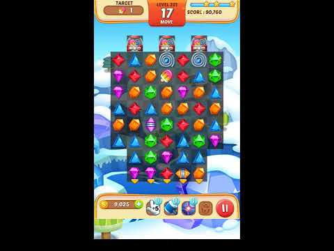 Jewel Match King Level 221 - Walkthrough ( No Booster )