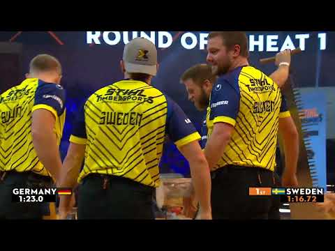 Germany vs. Sweden – a dramatic face-off // STIHL TIMBERSPORTS® Team World Championship 2022