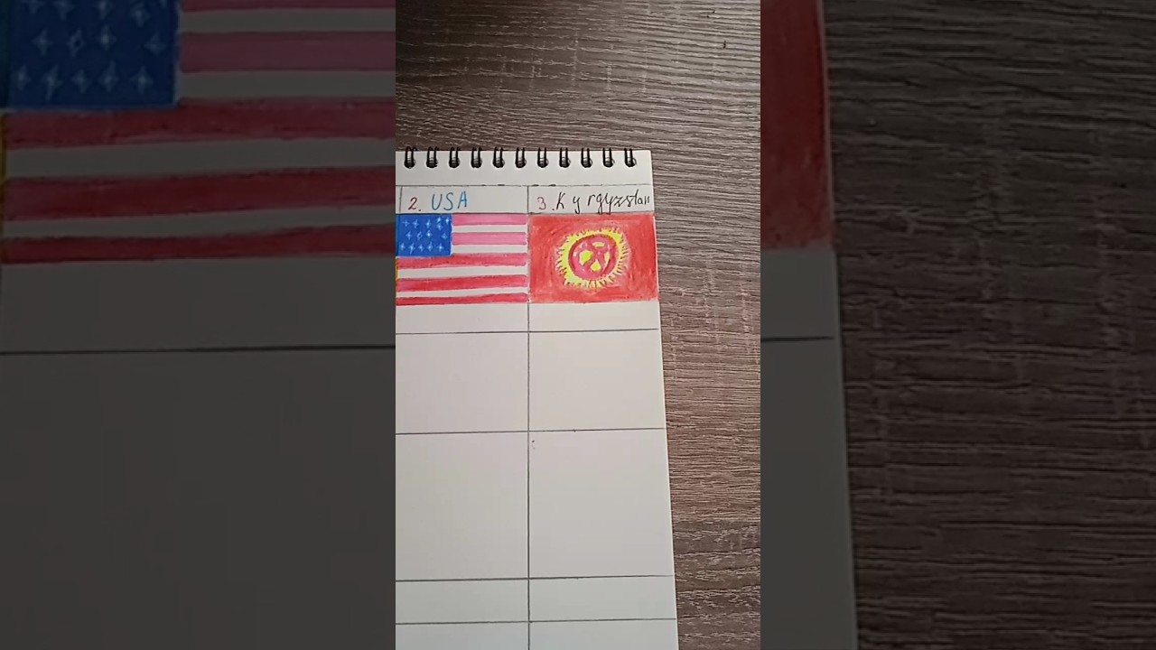Drawing Kyrgyzstan flag🇰🇬 What's next?