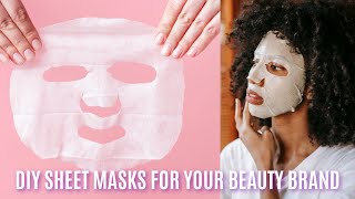 MAKE  FACIAL SHEET MASKS WITH ME | DIY ROSE WATER SHEET MASKS
