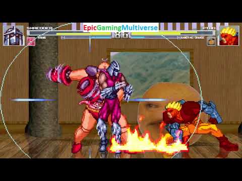 Annoying Orange And Pyro VS Krang And The Shredder In A MUGEN Match / Battle / Fight