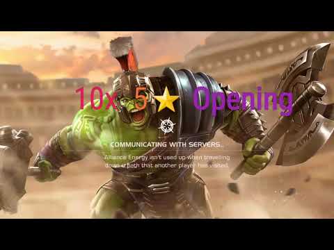 10x 5 Star crystals opening