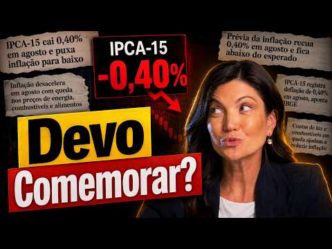 IPCA-15 cai 0,40%, mas inflação ainda preocupa