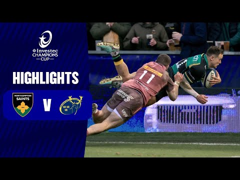 Instant Highlights - Northampton Saints v Munster Rugby Round 4 | Investec Champions Cup 2024/25
