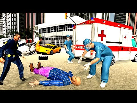 Road accident emergency rescue 911 van Android gameplay - Ambulance rescue city driving simulator 3d