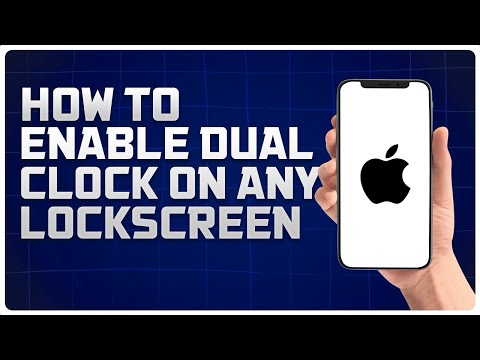 How to Enable Dual Clock on any iPhone Lockscreen iOS 17 [easy]