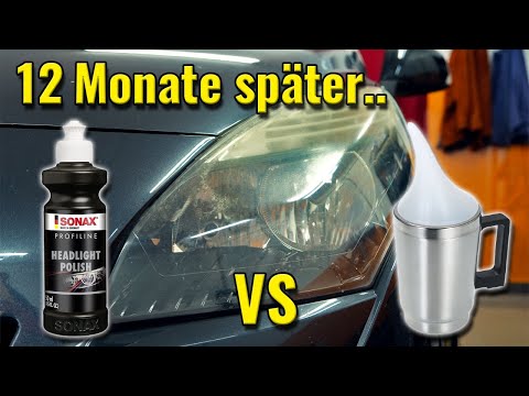 LANGZEIT-TEST: Scheinwerfer Aufbereitung | Bedampfen VS Polieren mit SONAX Profiline Set
