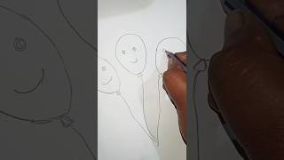 Balloons drawing simple & easy way balloons drawing for kids🎈#trending #ytshorts #drawing #kids