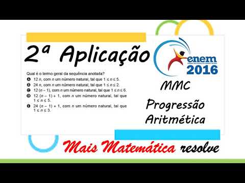 ENEM 2016 - 2ª Aplicação - MMC e PA - Com o objetivo de trabalhar a concentração e a sincronia de