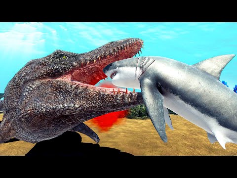NEW Mosasaurus Unit Has a NASTY Bite - Animal Revolt Battle Simulator