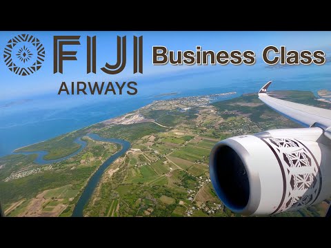 NEW Fiji Airways Airbus A350 Business Class Review - Nadi to Sydney (+ economy + flight deck) Video