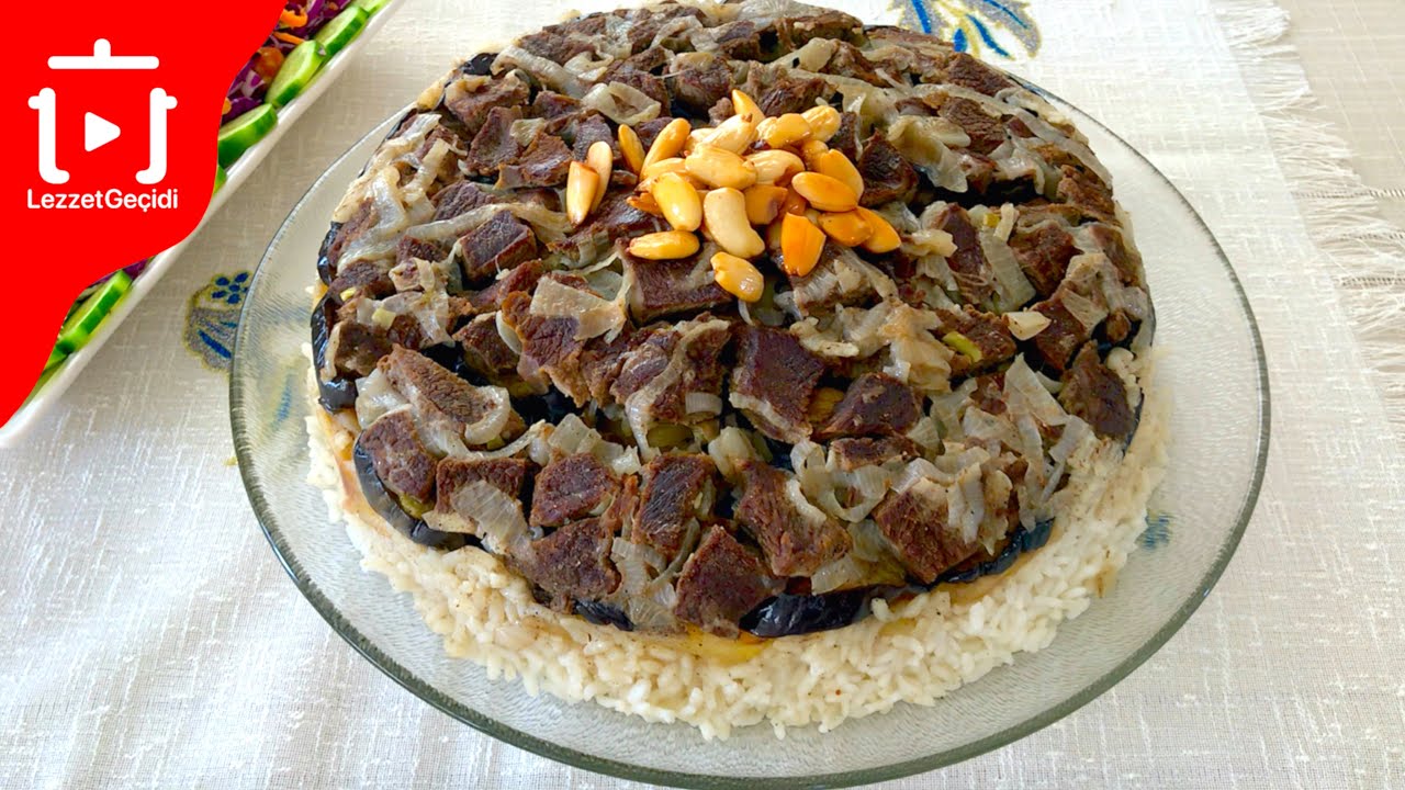 MAKLUBE TARİFİ , ARAP PİLAVI , TENCEREDE ETLİ PİLAV NASIL YAPILIR?