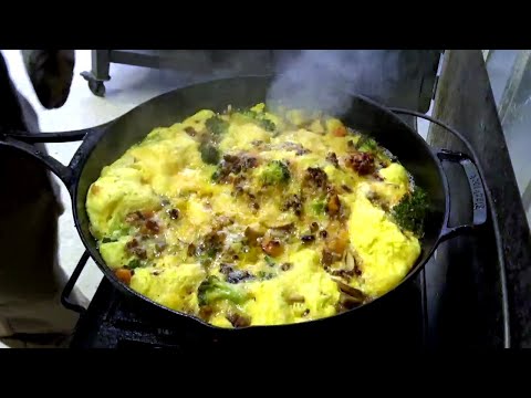 30 MIN CAST IRON RECIPE - Dinner Frittata with the Sportsman's Grill and Blacklock Skillet