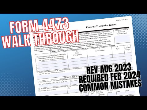 The Insiders Guide To Completing Order 4473 Forms Correctly