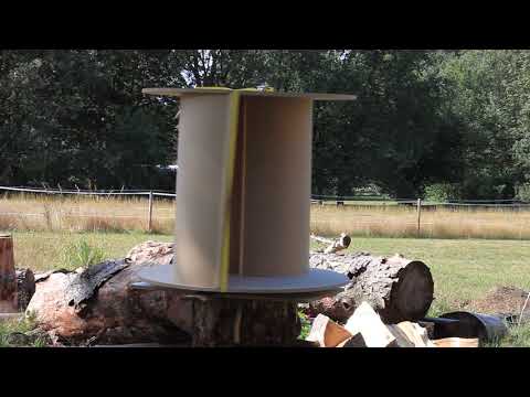 Savonius windrad im leerlauf bei 24 Kmh