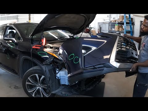 DIY 2019 Lexus RX 350 how to take the front bumper and headlight off