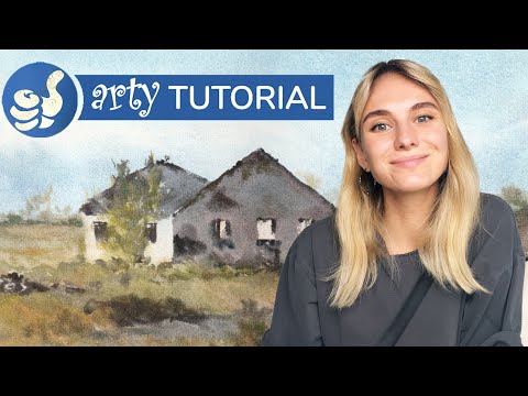 Painting a rural landscape in Armenia, with Dani Watercolors