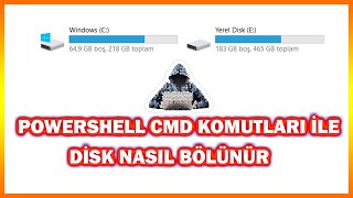 Windows 7-8-10-11 DİSK HDSD-SSD Komutlar ile Nasıl Bölünür | Yedek DİSK Nasıl Ol