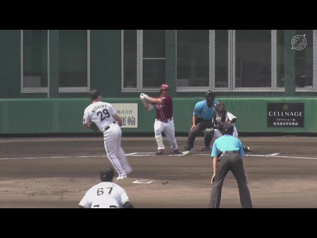 【팜】역방향으로 날카로운 타구!! 이글스·시마 지바 롯데 마린스 히로아키 선제 타임리 히트를 발한다!! 2025년9월9일