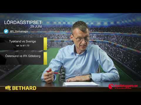 Speltips: Tyskland - Sverige & Östersund - IFK Göteborg 29/6