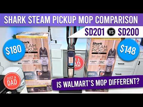 Walmart vs Amazon Shark Steam Pickup 3-in1 Steam Mop COMPARISON SD201 $180 vs SD200 $148