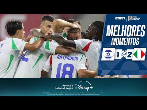 Gols e lances de Israel x Itália