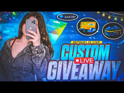 FREE FIRE LIVE CUSTOM ROOM GIVEAWAY FF LIVE DIAMOND GIVEAWAY | #freefirelive #giveaway #lokeshgame