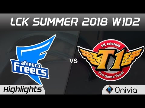 AFS vs SKT Highlights Game 1 LCK Summer 2018 Afreeca Freecs vs SK Telecom T1 by Onivia
