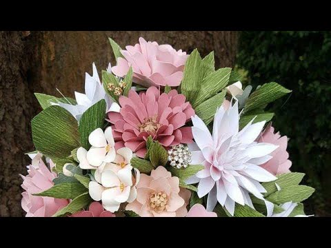 DIY Bouquet - Paper Flower Bouquet - Bouquet Video Tutorial Series Part  2