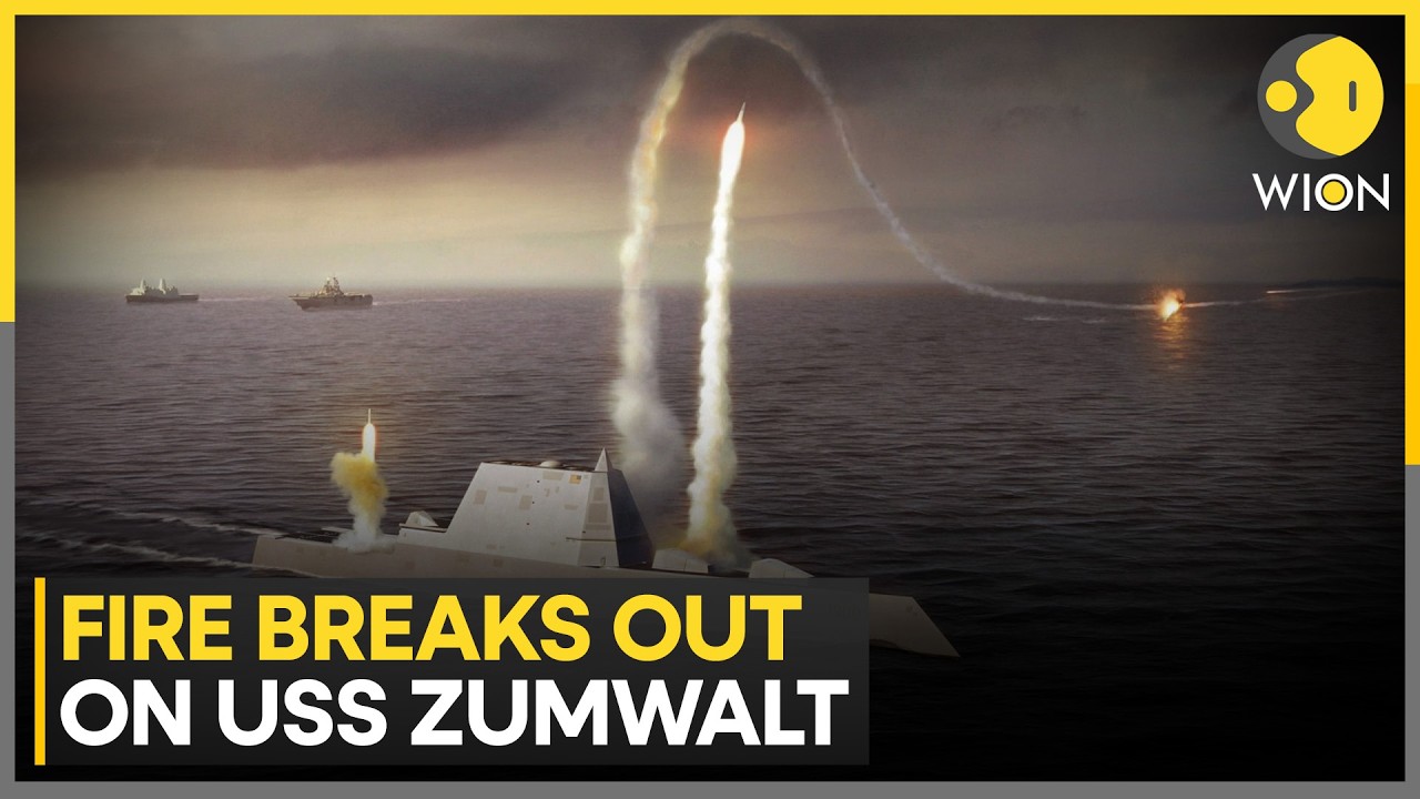 Fire Aboard USS Zumwalt During Hypersonic Upgrade: Sailors Injured | WION