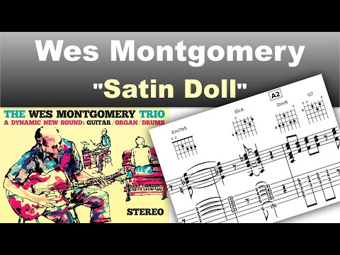 Wes Montgomery - Satin Doll - Virtual Guitar Transcription by Gilles Rea