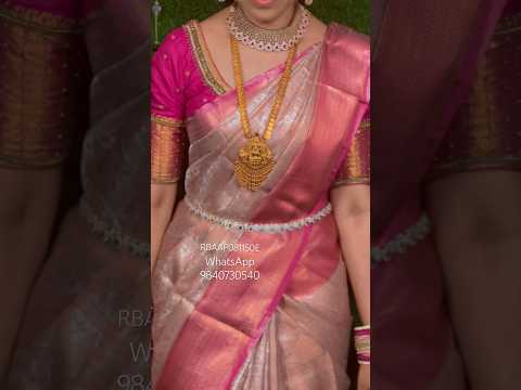 Rs.1150 only. Most waited Soft easy to drape katan silk sarees. Copper and silver zari weaving.