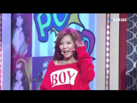 [HyunA, Attention + Bubble pop] 110710, SBS Popular song, HD, HyunA - Attention + Bubble pop_01