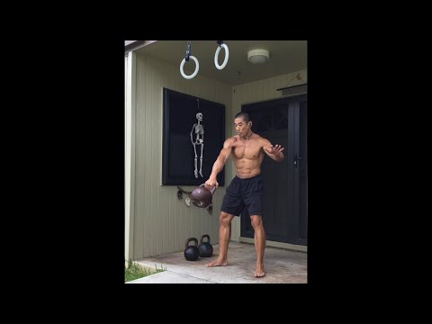 32 kg. Alternating Kettlebell Snatch x 20 - age 51, November 1, 2020