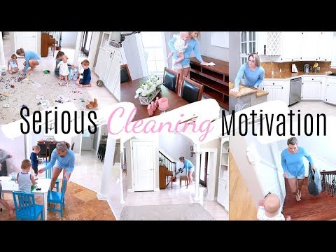 MESSY WHOLE HOUSE CLEAN WITH ME | SERIOUS CLEANING MOTIVATION | Amanda Sandefur