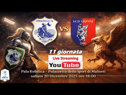 SERIE A2:   MONTEBIANCO PRATO C5 vs GRIFONI (LIVE STREAMING)