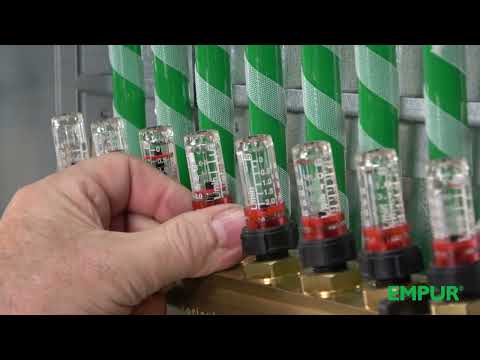 Hydraulischer Abgleich der Heizkreise einer Fußbodenheizung nach GEG